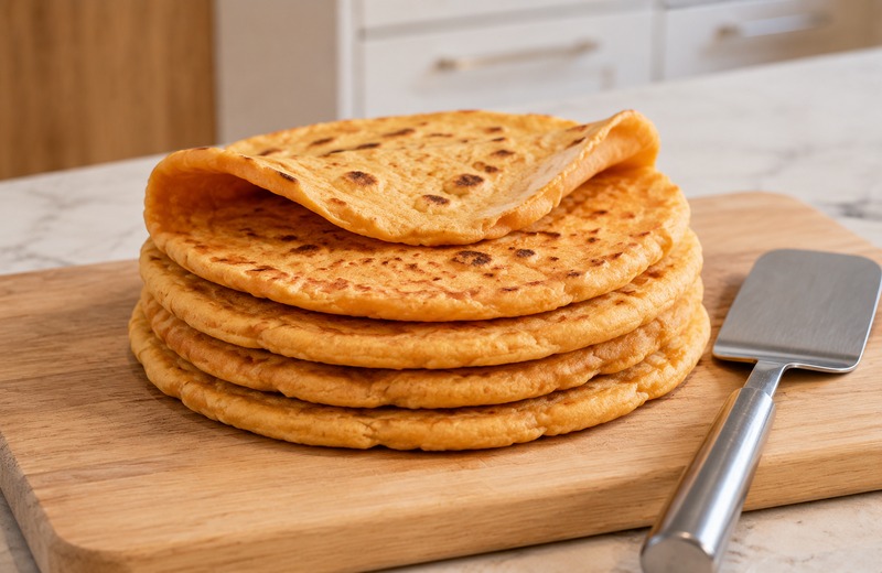 Мягкие лепёшки из батата и тапиоки